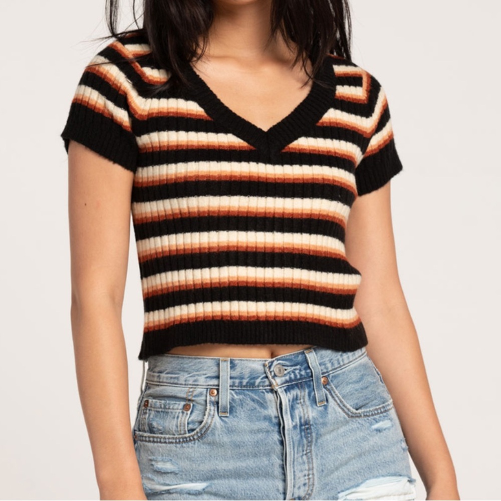 VOLCOM Cheeky Bird V Neck Womens Top
